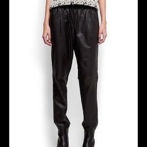 Lamb’s leather pants form Mango